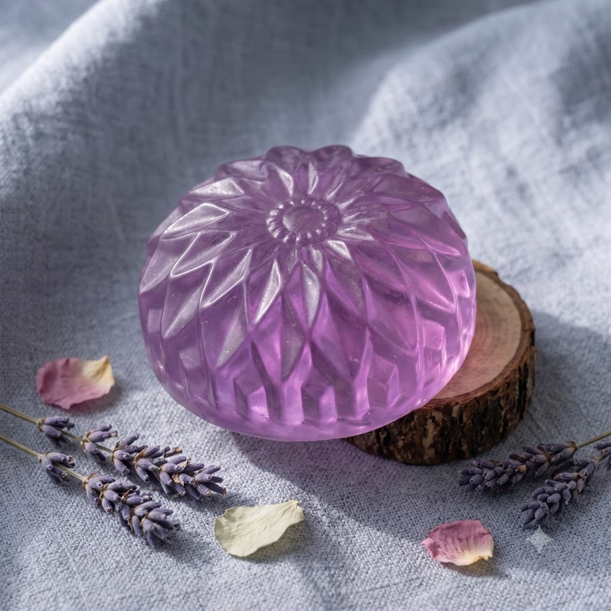 Lavender Dream handmade floral soap bar — Florush